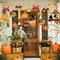 Thanksgiving Decorations Hanging Swirl - 34Pcs Thanksgiving Hanging Ceiling Streamers - Turkey Corns Pumpkin Maple Leaves Swirls for Home Indoor Outdoor Party Office Decor Supplies (NO DIY Required)
